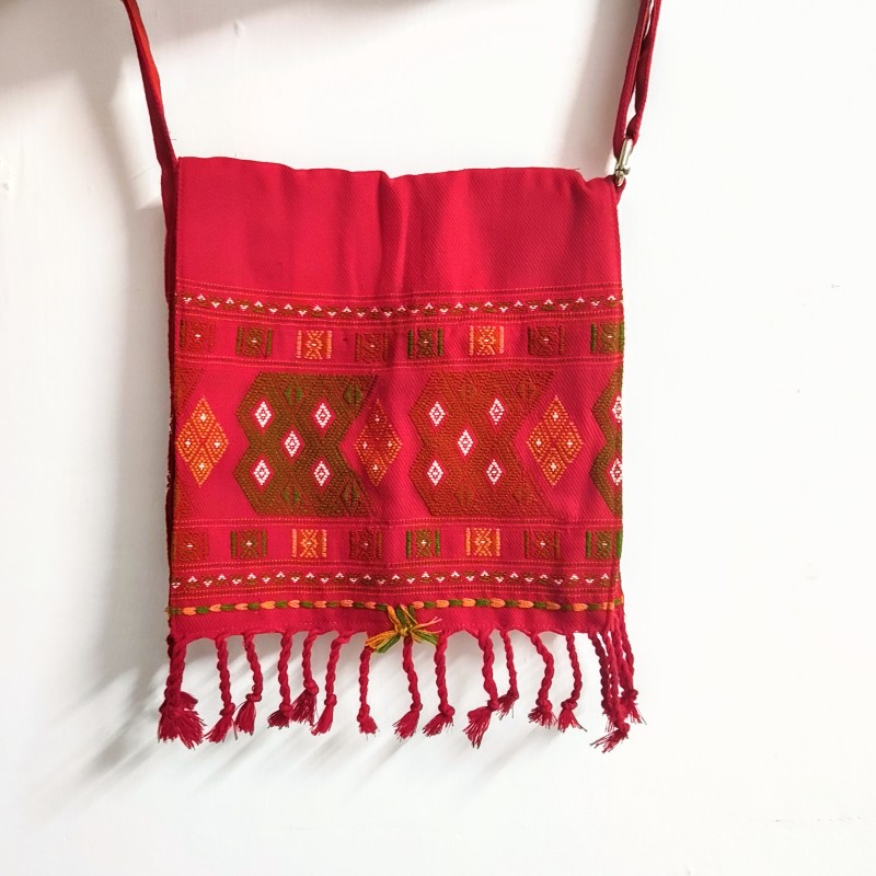 Red Saipikhup Jem Traditional  Bag